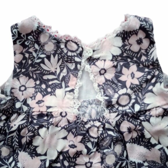 6pc Infant Girl Clothing Lot sz 6-12M Baby Romper Dress Pants Bloomers - Picture 4 of 9